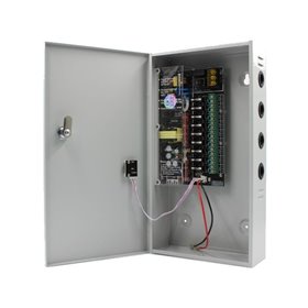 Sursa alimentare CCTV 12V 8A 9 iesiri cu backup STR1208-09CB