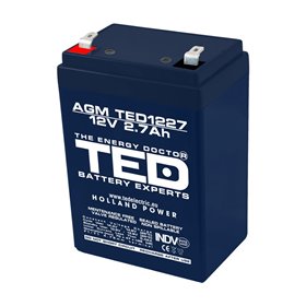 Acumulator AGM TED1227F1 12V 2.7Ah