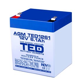 Acumulator AGM TED1261F2 12V 6.1Ah