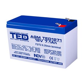 Acumulator AGM TED1271F2 12V 7.1Ah