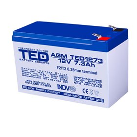 Acumulator AGM TED1273F2 12V 7.3Ah