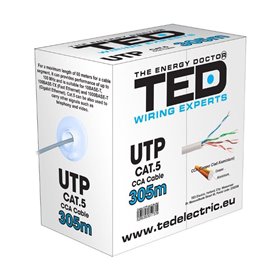 CABLU UTP CATEGORIA 5E 2 x 4 FIRE CCA TED DZ085417 TED ELECTRIC