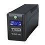 UPS 700VA 400W LCD TED LINE INTERACTIVE CU STABILIZATOR 2 IESIRI SCHUKO