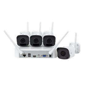 KIT WIFI 4 camere Bullet 2MP+ NVR - UNV KIT-2122F40W-4B
