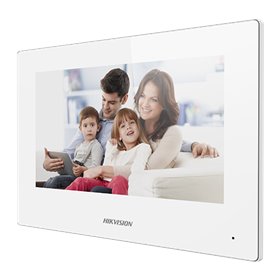 Monitor videointerfon TCP/IP Wireless, Touch Screen TFT LCD 7inch , alb - HIKVISION DS-KH6320-WTE1-W