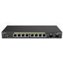 Wireless Management 20AP 8-port GbE PoE.af Switch 61.6W 2GbE 2SFP smart+ DT (Network Switch, Power Adapter (48V/1.75A), Power co