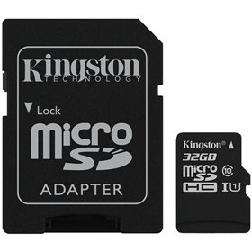 Kingston 32GB micSDHC Canvas Select Plus 100R A1 C10 Card + ADP EAN: 740617298680