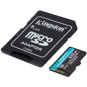 Kingston 512GB microSDXC Canvas Go Plus 170R A2 U3 V30 Card + ADP EAN: 740617301328