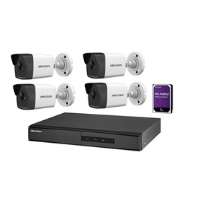 KIT IP 4X IPCAMBULLET 1XNVR 1XHDD1TB POE