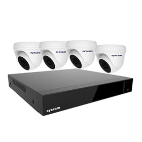 Sistem Supraveghere Video 4 Camere Dome 5MP 3.6mm 20M