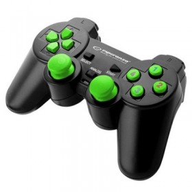 GAMEPAD USB WARRIOR BLACK/GREEN ESPERANZA