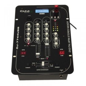 MIXER 5 CANALE CU BPM DIGITAL SI USB/SD