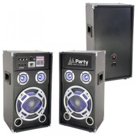 SET 2 BOXE KARAOKE 1 ACTIV + 1 PASIV 10"/25CM 400W RMS  BT/SD/AUX