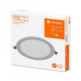 DL SLIM ALU DN180 17W/4000K WT LEDV